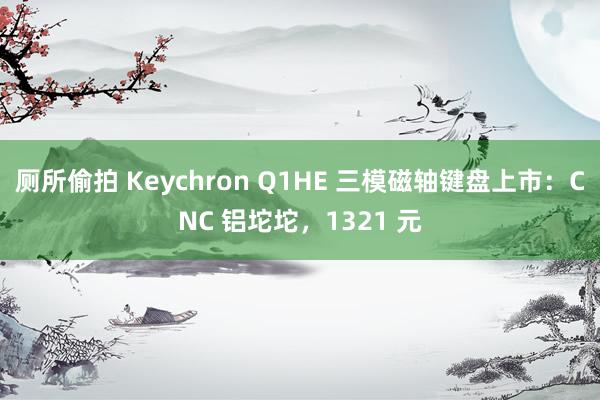 厕所偷拍 Keychron Q1HE 三模磁轴键盘上市：CNC 铝坨坨，1321 元