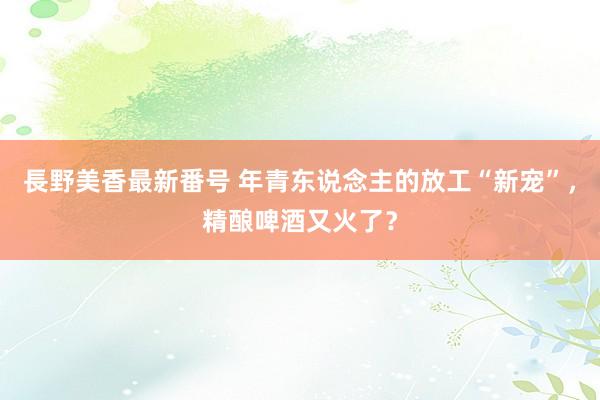 長野美香最新番号 年青东说念主的放工“新宠”，精酿啤酒又火了？