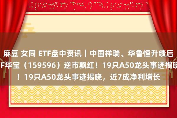 麻豆 女同 ETF盘中资讯｜中国祥瑞、华鲁恒升绩后携手大涨，A50ETF华宝（159596）逆市飘红！19只A50龙头事迹揭晓，近7成净利增长