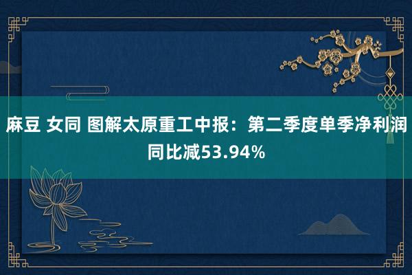 麻豆 女同 图解太原重工中报：第二季度单季净利润同比减53.94%