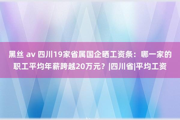 黑丝 av 四川19家省属国企晒工资条：哪一家的职工平均年薪跨越20万元？|四川省|平均工资