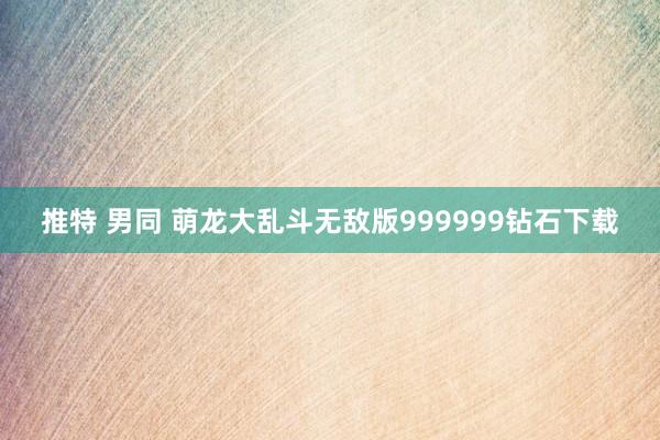 推特 男同 萌龙大乱斗无敌版999999钻石下载