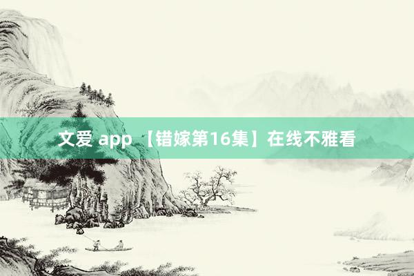 文爱 app 【错嫁第16集】在线不雅看