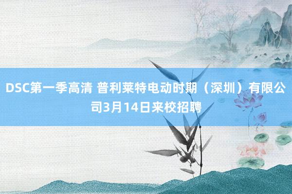 DSC第一季高清 普利莱特电动时期（深圳）有限公司3月14日来校招聘